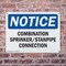Signmission Combination Sprinkler Standpipe Connection, 14 in W x Rectangle, Plastic OS-2PACK-NS-P-1014-L-10706 - alternate 3